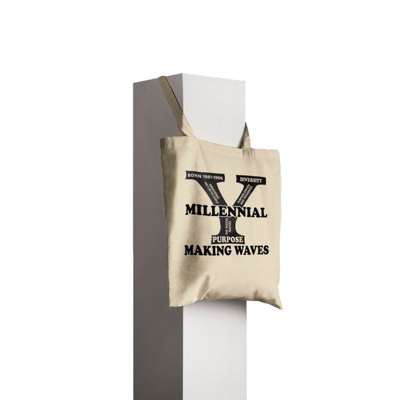 Gen Y Aka Millennial Impact, Inspirational Design, Tote Bag, Cutie  