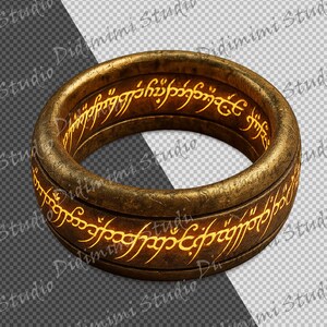 Legendarne Pierścienie Clipart PNG | Fantasy Digital Set (Użytek komercyjny) zdjęcie 5