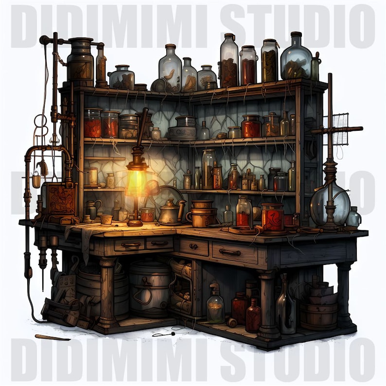 Scary Computer Lab Horror Lab Clipart PNG | Mad Scientist Spooky Science Art | 12 Lab PNG ...