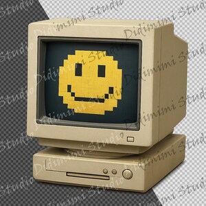 Retro tech-clipart uit de jaren 90, png | Y2K Vaporwave Computer Art (commercieel gebruik) afbeelding 4