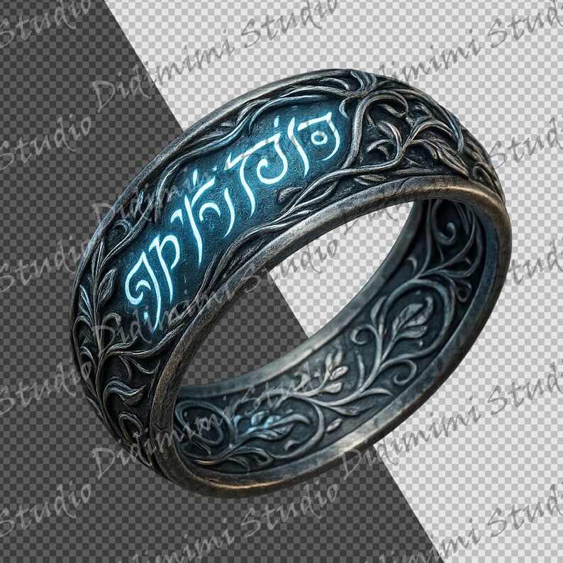 Legendarne Pierścienie Clipart PNG | Fantasy Digital Set (Użytek komercyjny) zdjęcie 6