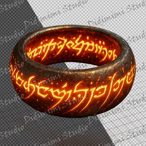 Legendarne Pierścienie Clipart PNG | Fantasy Digital Set (Użytek komercyjny) zdjęcie 7