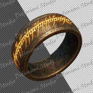 Legendarne Pierścienie Clipart PNG | Fantasy Digital Set (Użytek komercyjny) zdjęcie 3