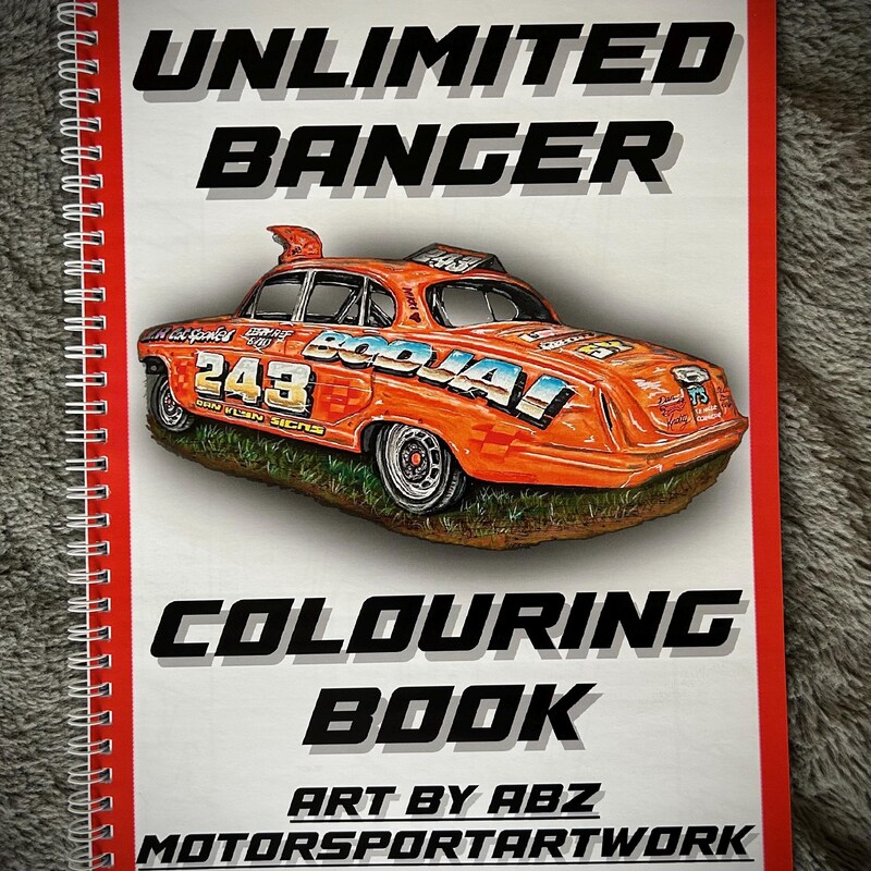Racing Colouring Book - Etsy UK