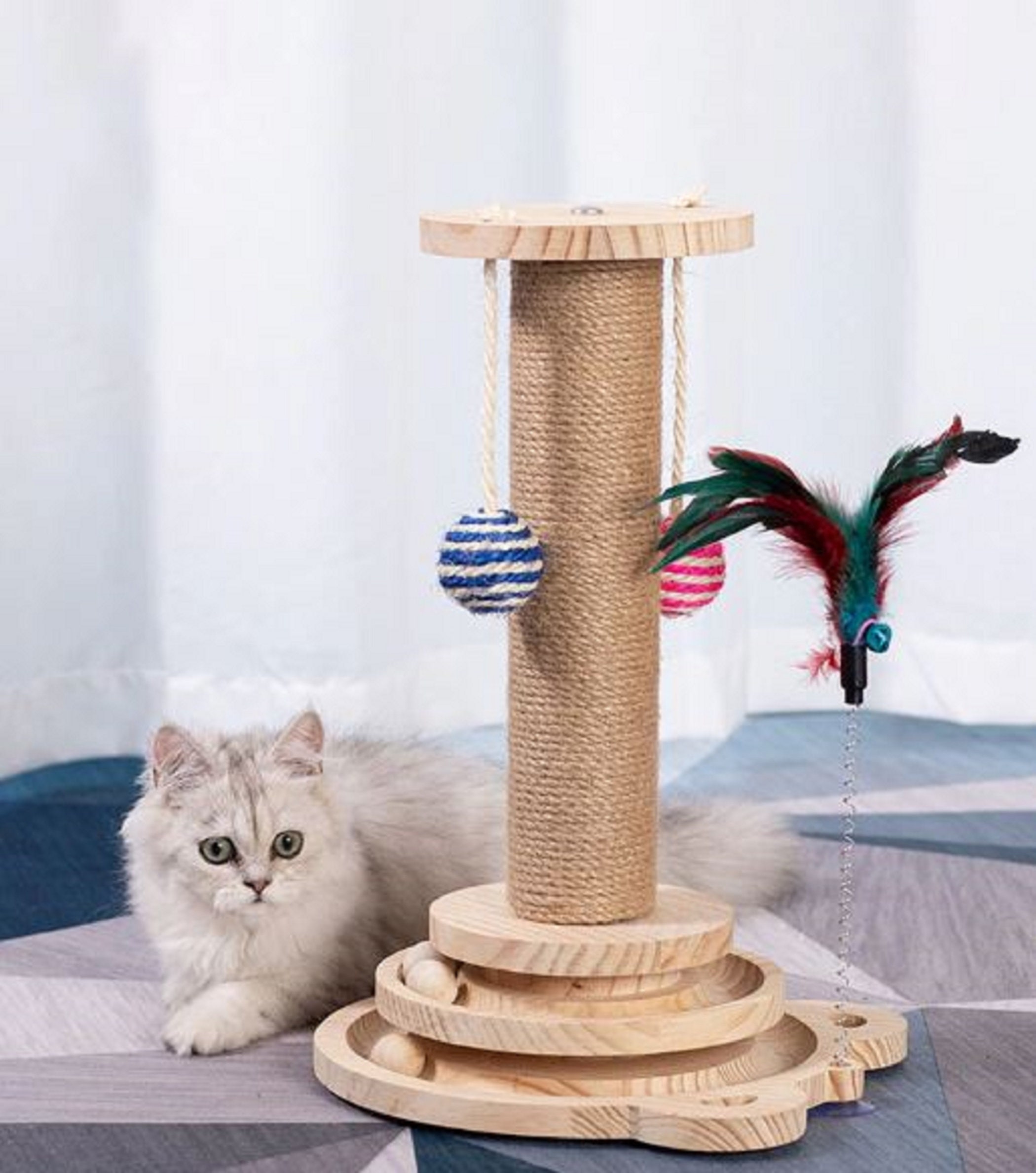 Sisal Fabric to Repair Cat Scratching Post, Cat Scratching Fabric, Sisal  Carpet, DIY Cat Tower, Mid Century Modern Cat Furniture 