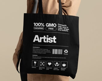 ARTIST INGREDIENTS Classic Tote Bag, Gift for artists and illustrators