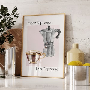 Kitchen Wall Decor, Coffee Print, Coffee Quote, Coffee Art Print, Dining Room Wall Decor, Printable Art, Modern Art Print, Coffee Lover Gift