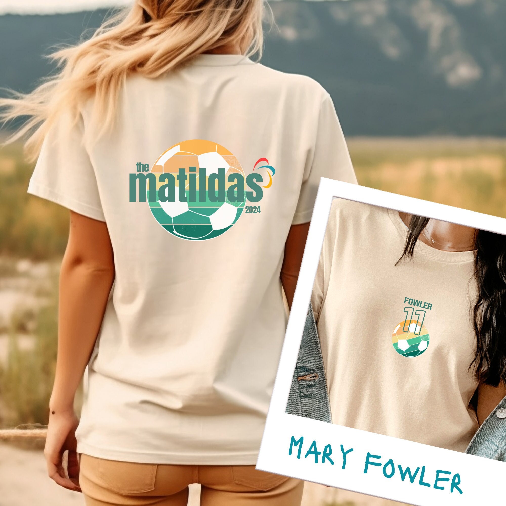 Mary Fowler T-Shirt Matildas Australia Matildas 2024 tshirt Matildas Retro T-Shirt Australian Womens World Cup Matildas Retro t shirt