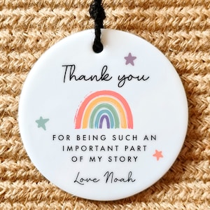 Ceramic Rainbow Keepsake: Thank you Teacher Appreciation Gift