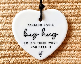 Thinking of You Gift Sending You A Big Hug So It's There When You Need It Ceramic Keepsake Missing You Stay Strong