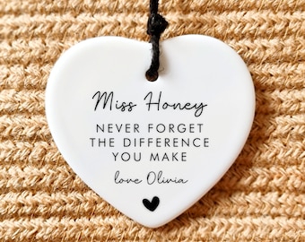 Never forget the difference you make Personalised Thank you Gift