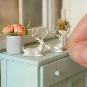 1:12 Scale Decorative Deer | Dollhouse Miniature Decor