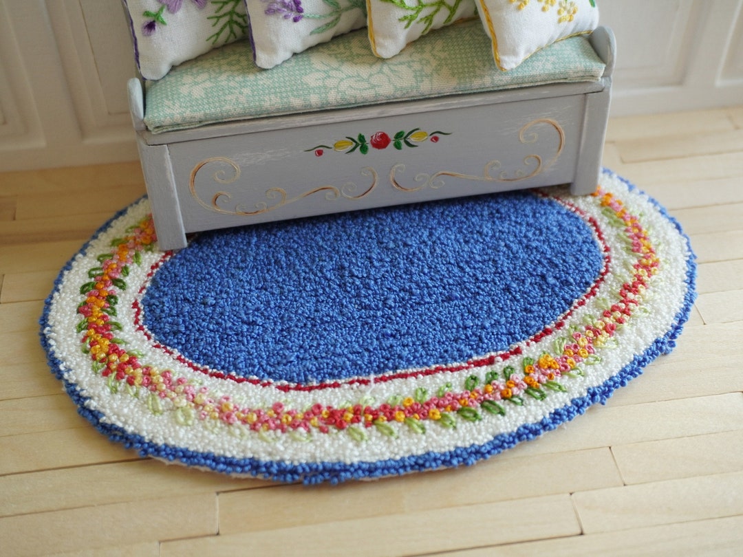 112 Scale Dollhouse Rug Dollhouse Miniature Carpet Etsy