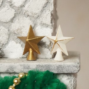 Kerststerdecoratiefiguur op schaal 1:12 | Poppenhuisminiatuur Kerstdecoratie
