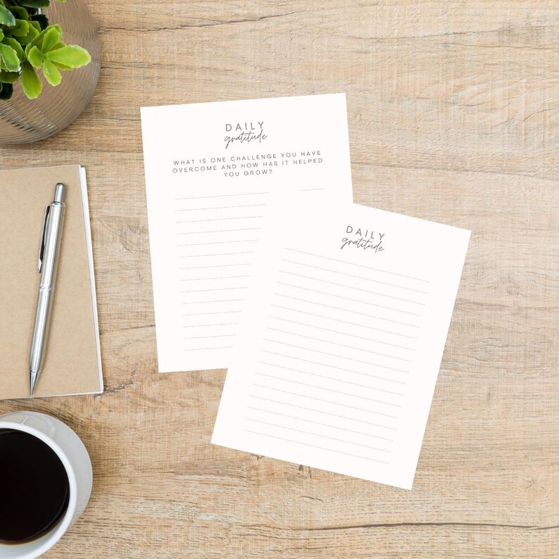 30-day Gratitude Journal Printable | Daily Reflection Prompts ...