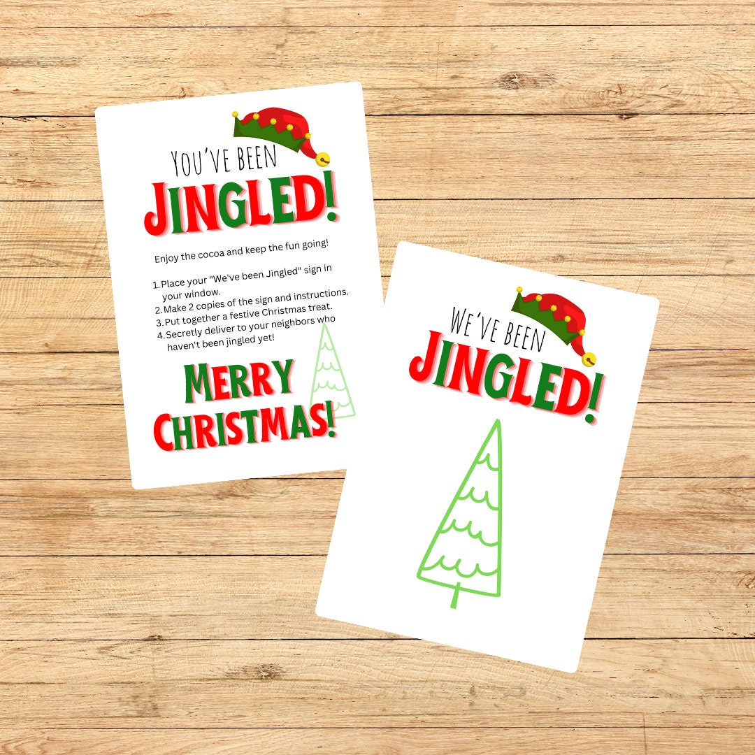 You've Been Jingled - Printable Digital Download, Christmas You've Been Jingled Game, Neighbor Christmas Game, Holiday and Winter Games - Etsy you-ve-been-jingled-printable-digital-download-christmas-you-ve-been-jingled-game-neighbor-christmas-game-holiday-and-winter-games-etsy