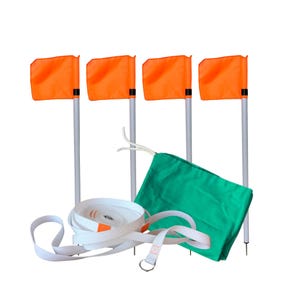 Soccer Pitch® Home Edition - campo da calcio per il giardino, campo da gioco, calcio in casa, 3 misure, la tua arena!, allenati 3 contro 3