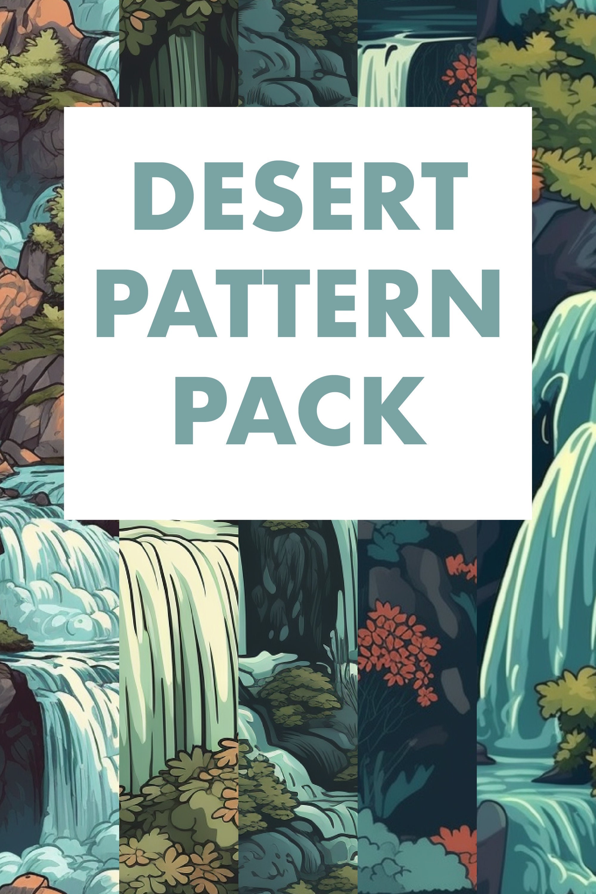 Waterfall Patterns Pack (5 Patterns) - Etsy