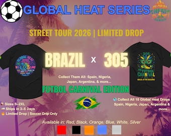 ブラジル フットボールカーニバル ジャージ – グローバルヒートシリーズ 2026 ユニセックス