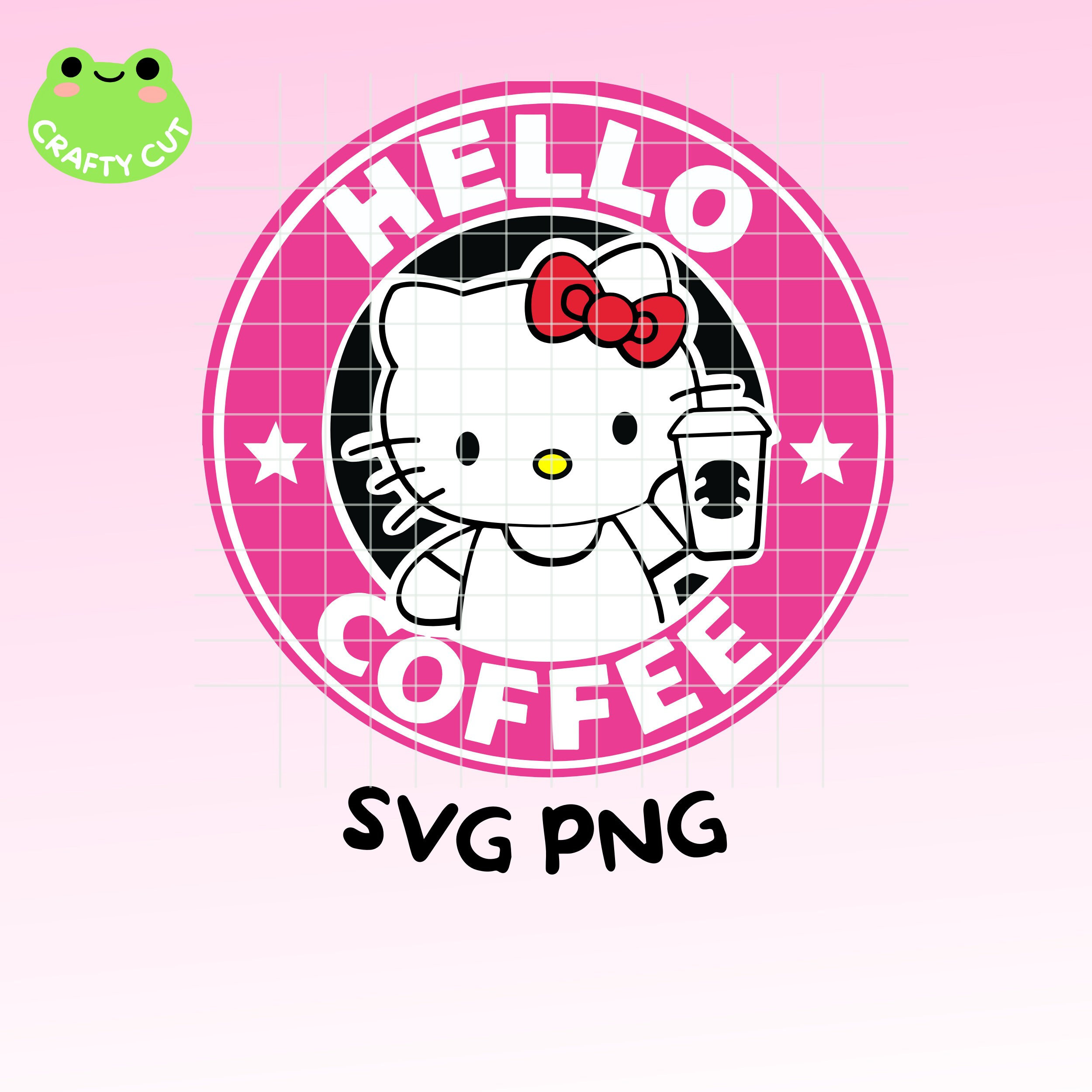 Starbucks Coffee Kawaii Kitty SVG Png Coffee Lover Kitty - Etsy Australia