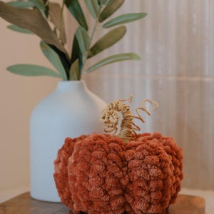 Crochet Pumpkins • Thanksgiving Table Decor • Fall Centerpiece • Rustic Farmhouse Autumn Decorations • Handmade Pumpkin Set