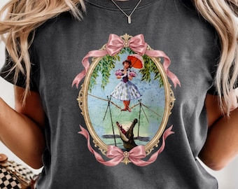 Haunted Mansion Tightrope Walker Hemd, Vintage Disney Geist T-Shirt, Komfortfarben 1717, gruselige, alberne Sterbliche, Walt Dismey World Tee