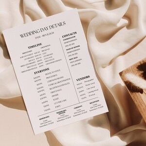 Tijdlijnsjabloon voor de trouwdag, mobiel huwelijksreisplan, Canva-sjabloon, trouwdagschema, huwelijksfeestschema, weddingplanner