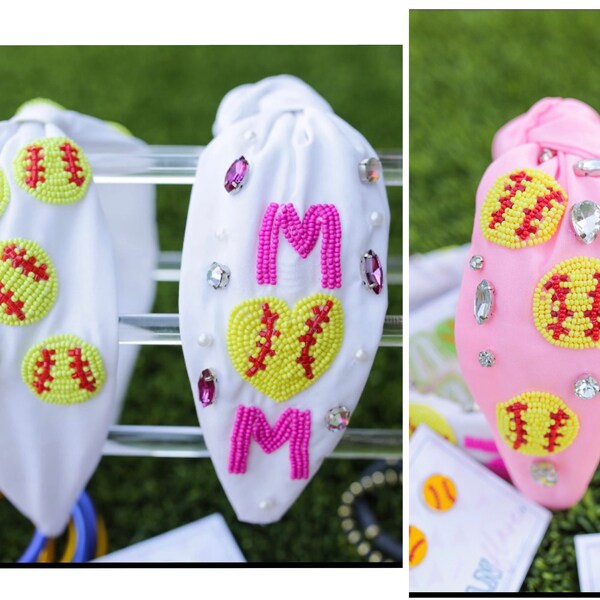 Softball Headband Etsy