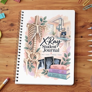 Carnet de notes étudiant sur les rayons X | Reliure spirale souple format A5