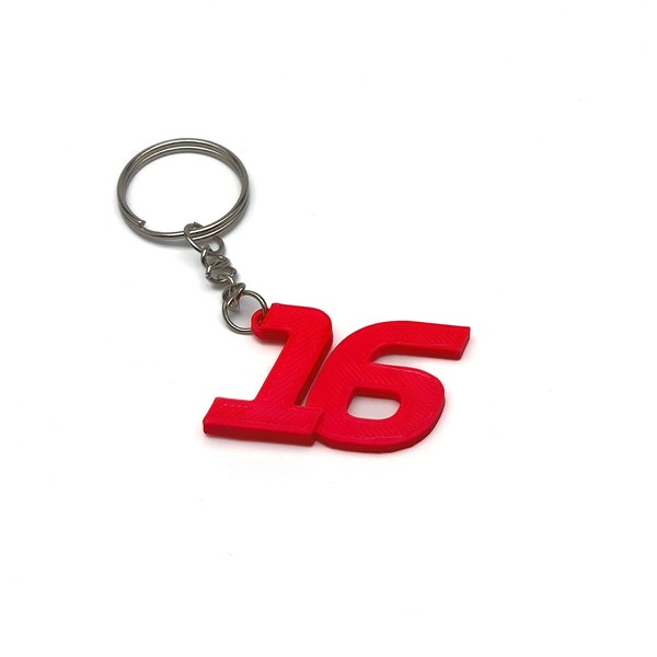 F1 Driver Number Keychain Formula 1, Charles Leclerc, Lewis Hamilton, Max Verstappen, Lando Norris, George Russel, F1 Formula 1 gift for her