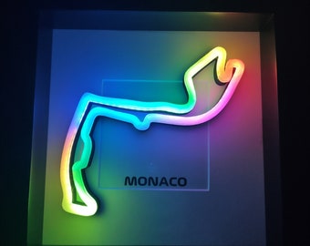 Monaco LED RGB Race Tracks Circuit, Formula 1 Art Light, F1 Track LED Monaco