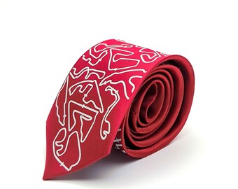 Corbata para fanáticos de F1, Corbata de Fórmula 1 con pistas, Regalo para fanáticos de F1, F1 Merch, Fórmula 1 Merch, Regalo de F1 para él, Idea de regalo de Fórmula 1, F1 Secret Santa