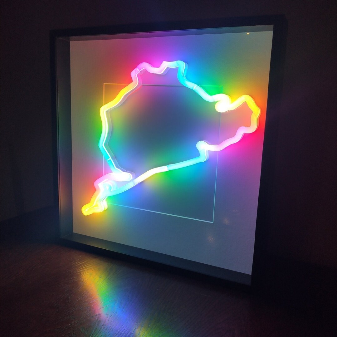 Nurburgring LED 50x50cm RGB Race Tracks Circuit Formula 1 Etsy