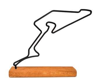 Formula 1 Nurburgring GP Track Model, F1 Decoration, Formula 1 gift, F1 Art decor, F1 Circuit 2024 gift, Formula 1 track model on wood base