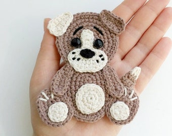 PATROON Haakpatroon hond appliqué pdf huisdieren dierenpatroon boerderij appliqué gehaakt babycadeau patroon gehaakt decor gehaakte babydeken NL