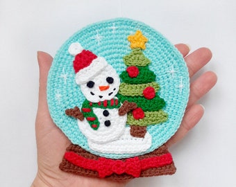 PATTERN Snow Globe Applique Crochet Pattern PDF Crochet Christmas Applique Holiday Crochet Baby Blanket Pattern Baby Gift Pattern ENG