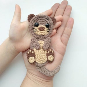 PATTERN Otter Applique Crochet Pattern PDF Sea Creatures Crochet Pattern Sea Animal Ocean Motif Ornament Baby Blanket Baby Gift Pattern ENG