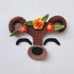 PATTERN Bear Applique Crochet Pattern PDF Crochet Woodland Animals Pattern Crochet Decor Crochet  Baby Blanket Crochet Baby Gift ENG