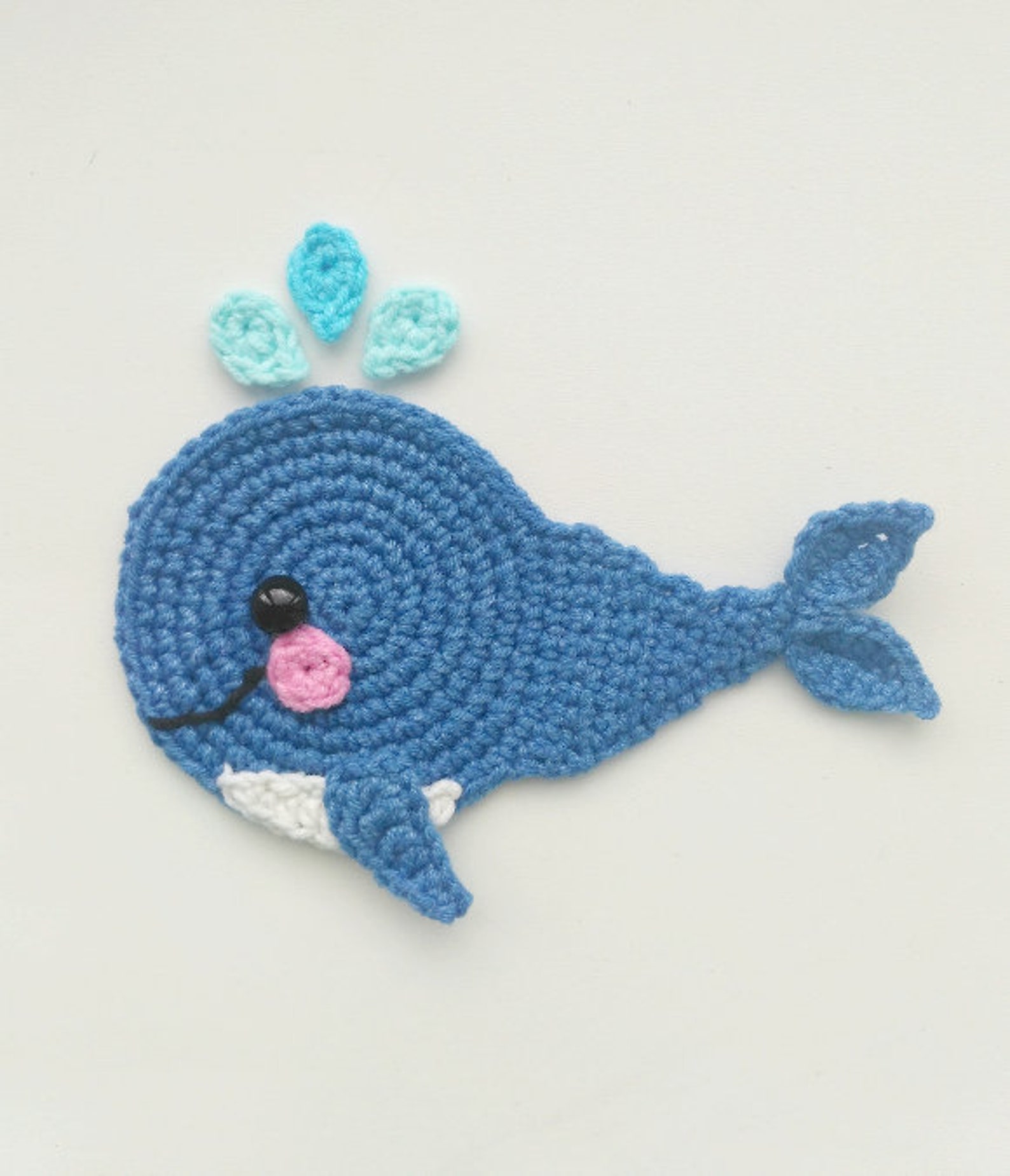 PATTERN Whale Applique Crochet Pattern PDF Sea Creatures Crochet ...