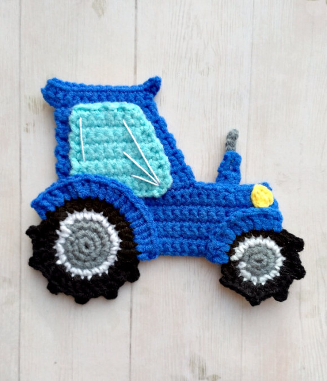 PATTERN Tractor Applique Crochet Pattern Farm Car Instant Download PDF ...