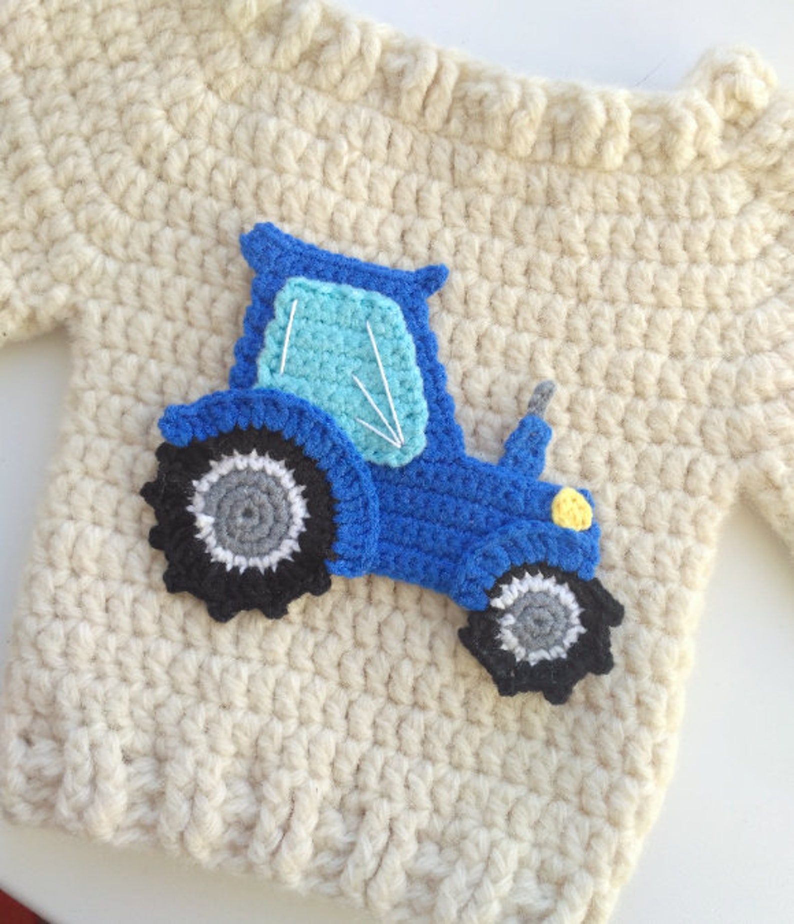 PATTERN Tractor Applique Crochet Pattern Farm Car Instant Download PDF ...