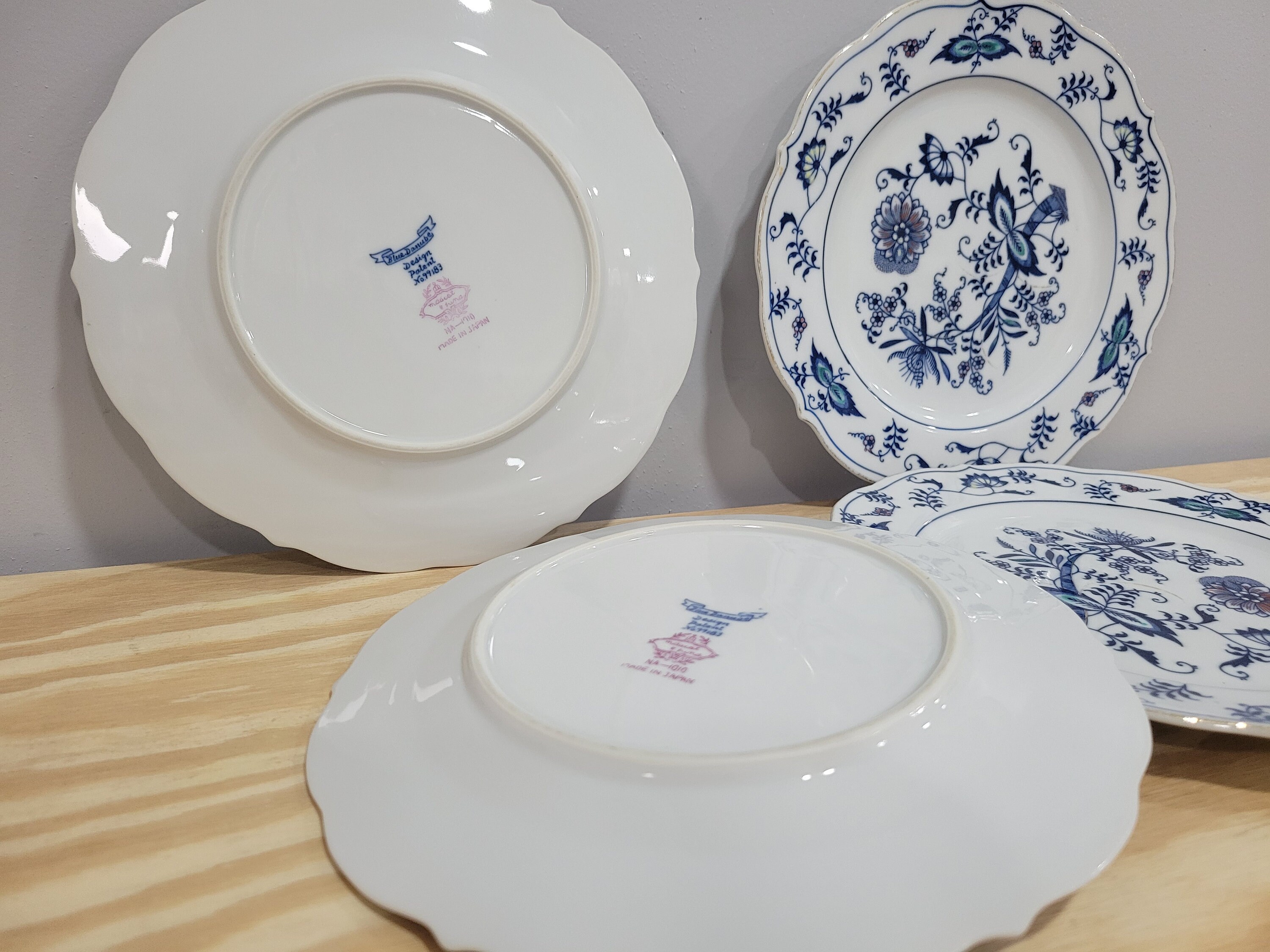 Mascot Japan Blue Danube Salad Plates - Set of 6 - Etsy