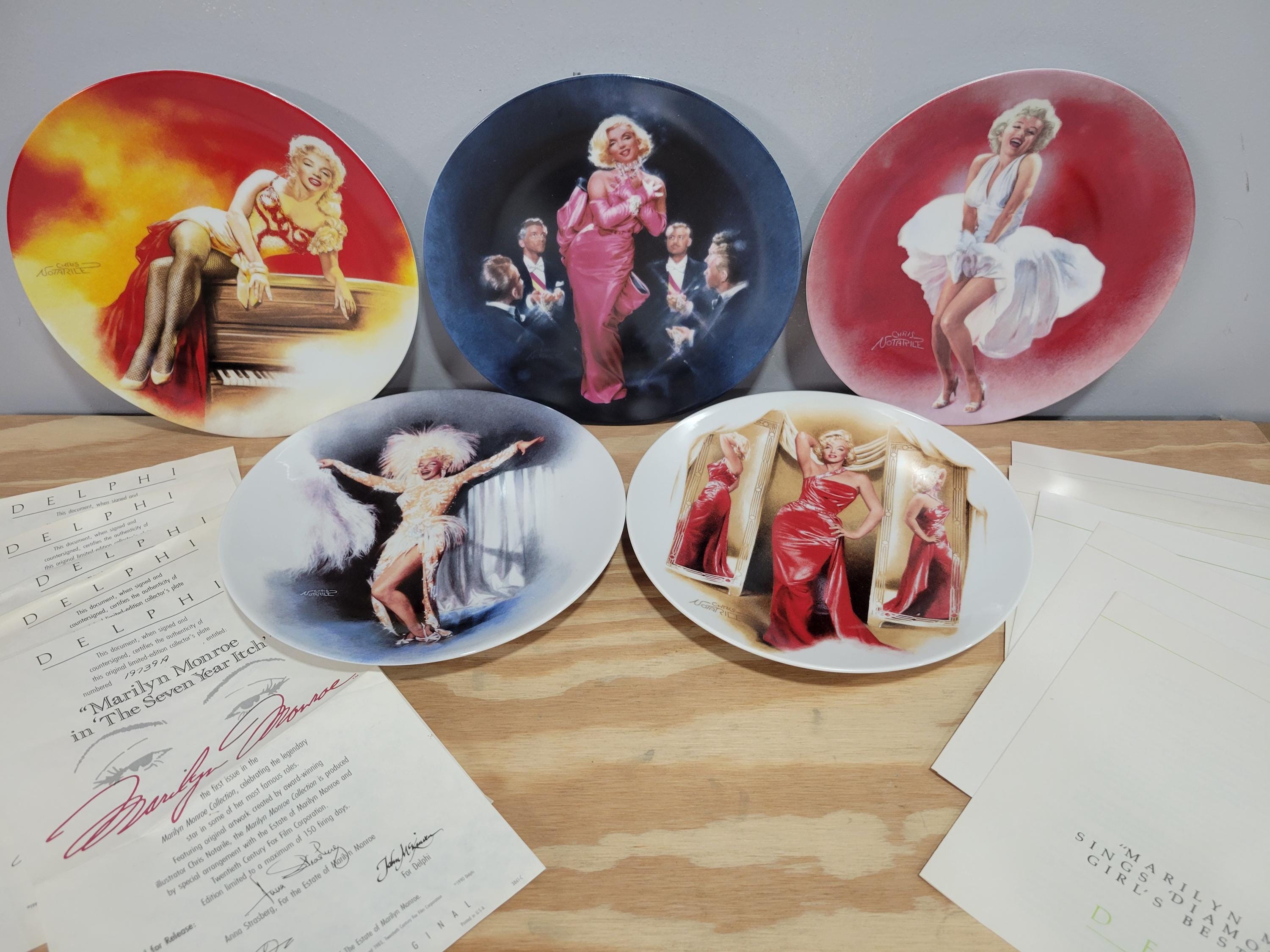 Marilyn Monroe Plates - Etsy