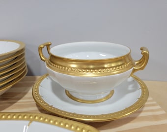 Hutschenreuther Selb LHS Bavaria Solid Gold Trim Porcelain