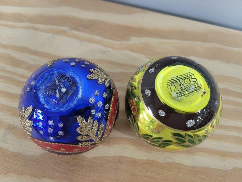 Two's Company St Petersburg Mercury Glass Votive Candle Holders - Thumbnail 2