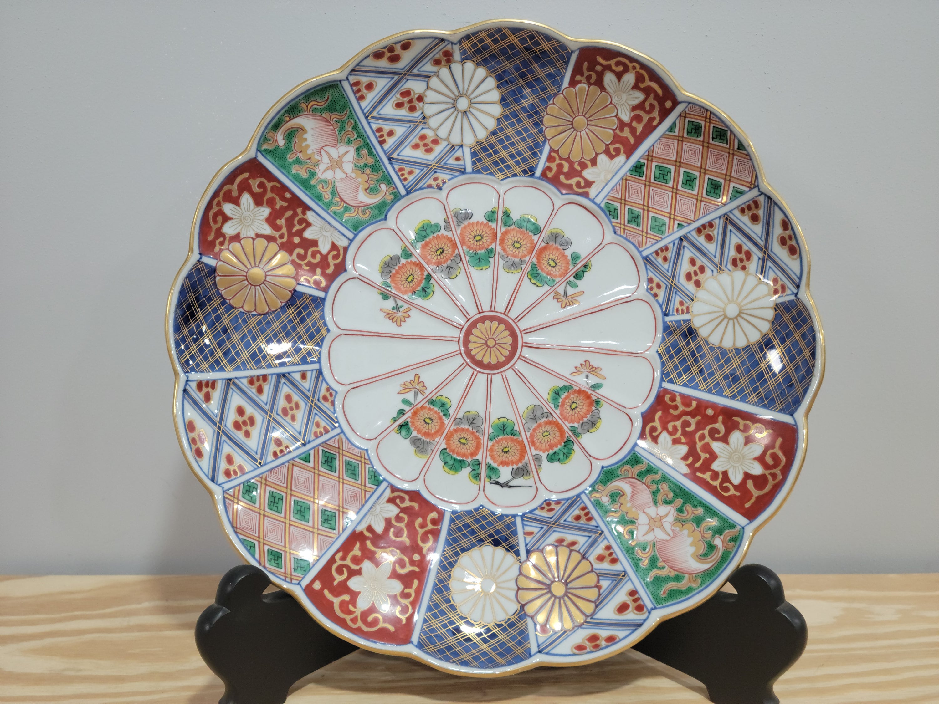 * vintage plate ❀ * 矢車菊の 小さめ プレート Japanese Chrysanthemum Plate - Etsy