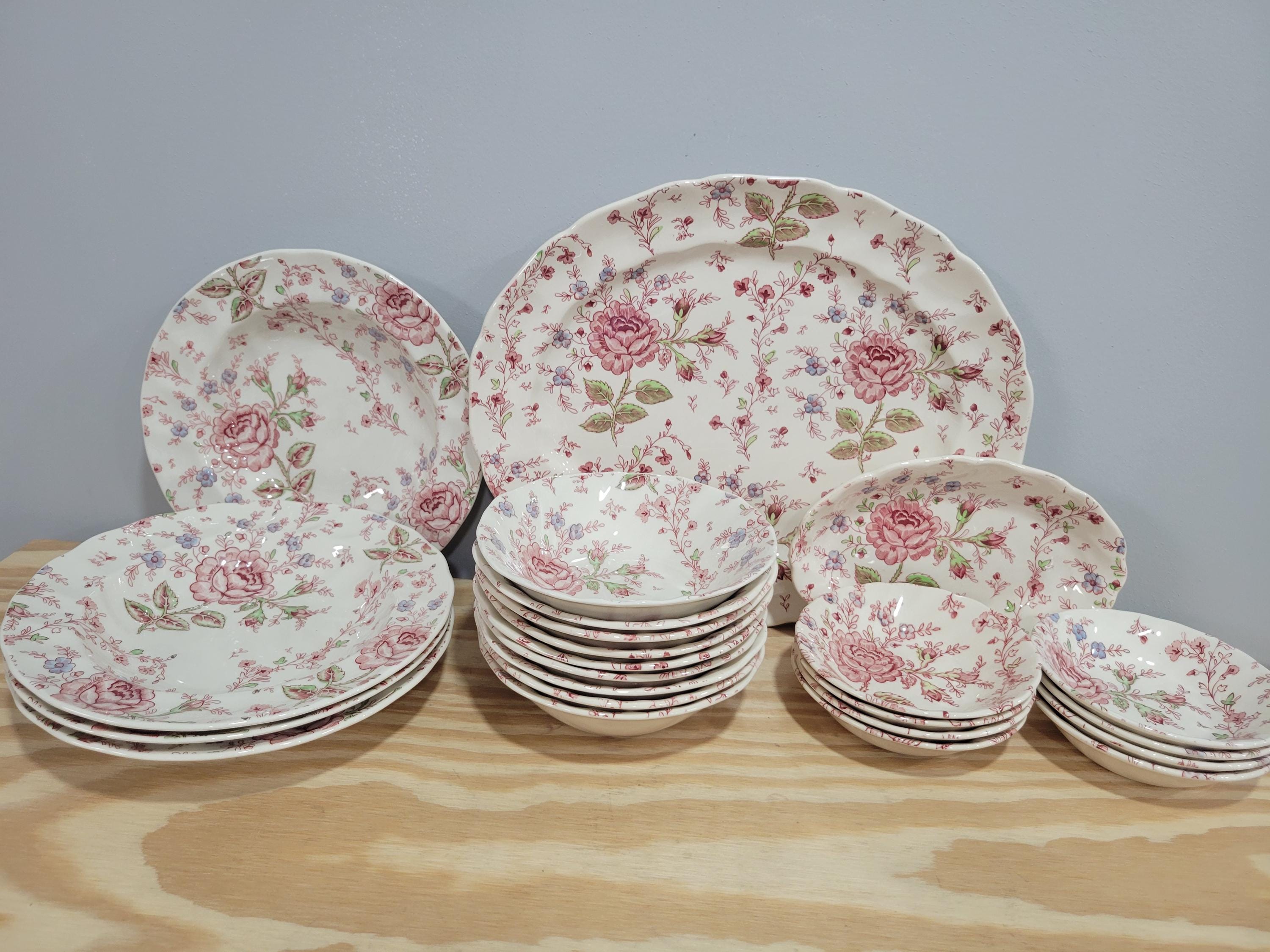 Johnson Brothers Rose Chintz Porcelain Place Setting - Pick