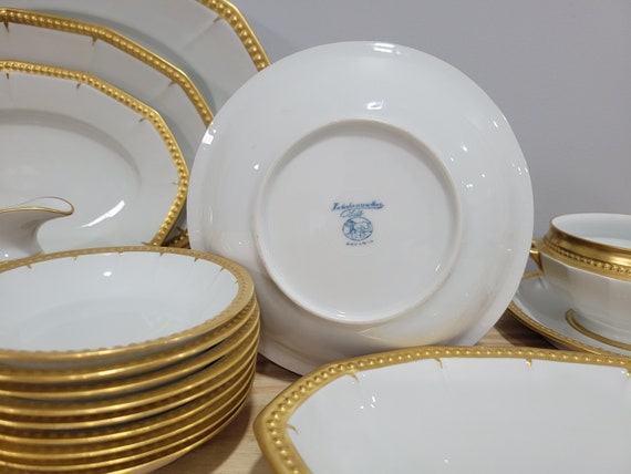 Hutschenreuther Selb LHS Bavaria Solid Gold Trim Porcelain