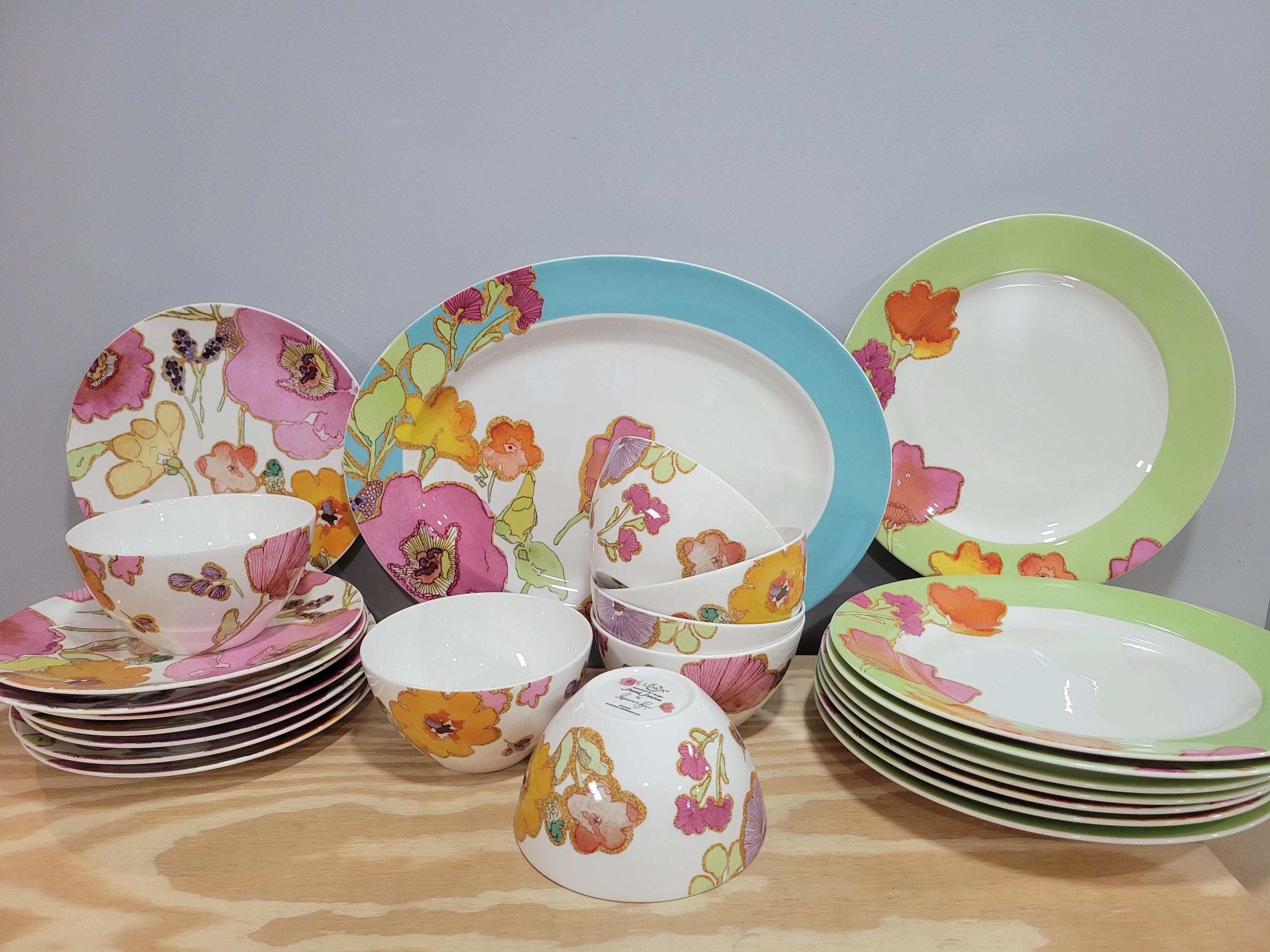 Lenox Floral Fusion Dinnerware by Stephanie Ryan - Pick - Etsy