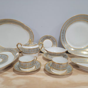 Limoges U.C. France Label de Qualite Fine Porcelain Dinnerware